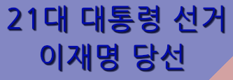  21대 대통령 이재명 당선. 대선 과정을 보면서 나의 생각