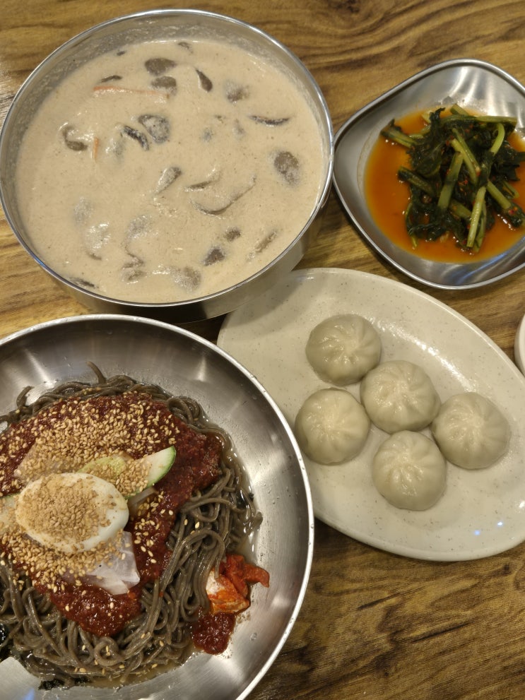  [부천시청역 맛집] '민박사봉평막국수' 중동점 | 비빔막국수 & 들깨메밀수제비 추천!