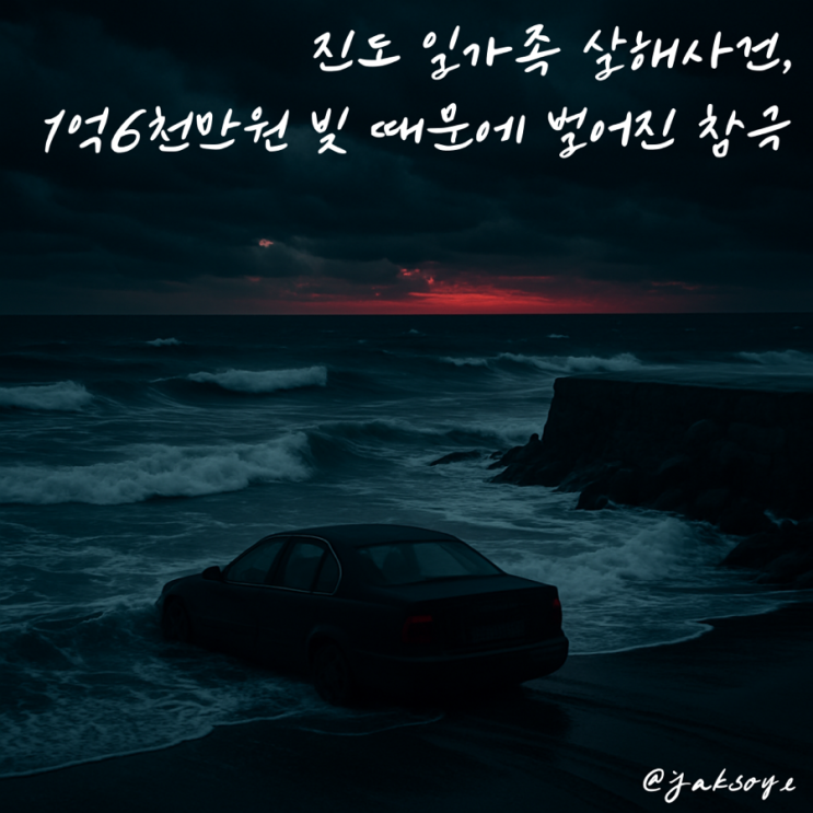 (추가) 진도 <b>일가족 살해사건</b>, 1억6천만원 빚 때문에 벌어진 참극