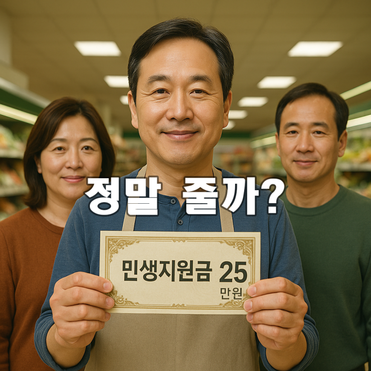 전국민 <b>민생</b>지원금 25만원  <b>추경</b> 어떻게 될까?