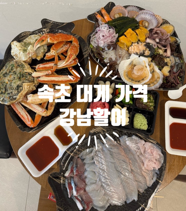  속초 대게 가격 부담없이 푸짐하게 대포항 횟집 회포장 강남활어 솔직 후기