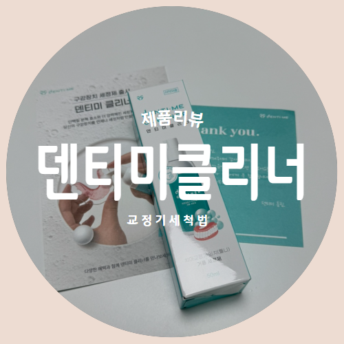  입속 유지장치 세척을 위한 틀니세정제 덴티미클리너 제품리뷰