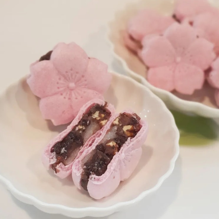  찹쌀떡 모나카 만들기 앙금으로 만드는 전통 디저트 레시피