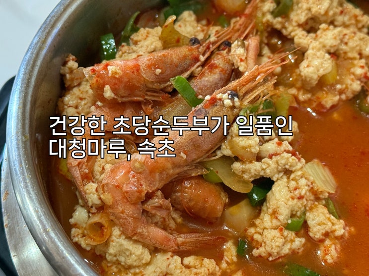  건강한 초당 순두부 식사, 가족 식사 추천 / 대청마루, 속초