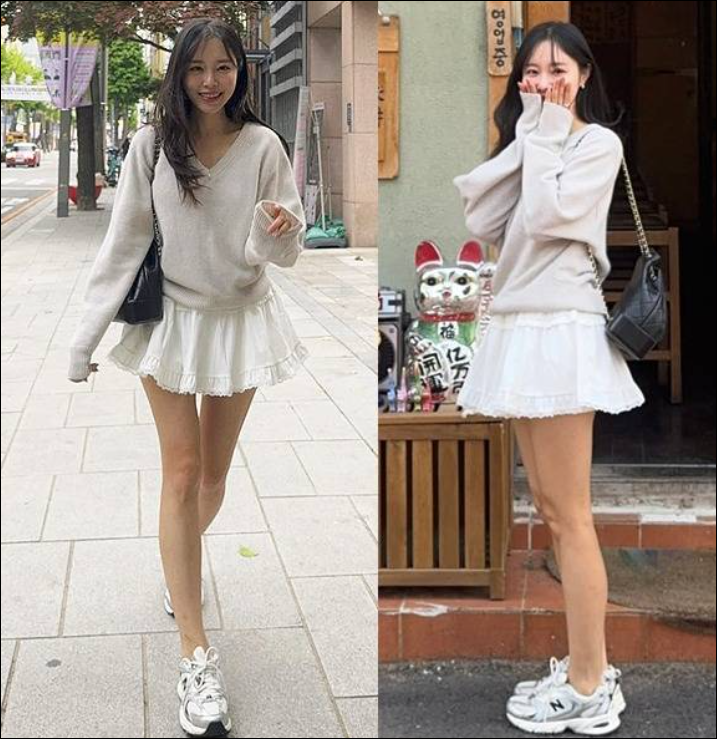  웬만한 여배우들 보다 이쁘다는 박성광 아내의 캉캉 미니룩