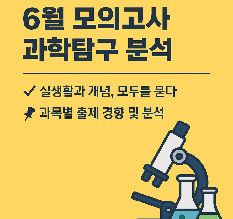  2026학년도 6월 모의고사 과학탐구 분석