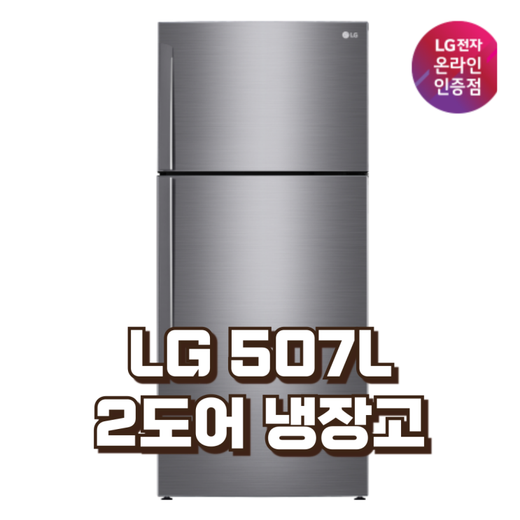  LG B502S33 507L 2도어 냉장고 가정용 사무실용 추천, 할인가