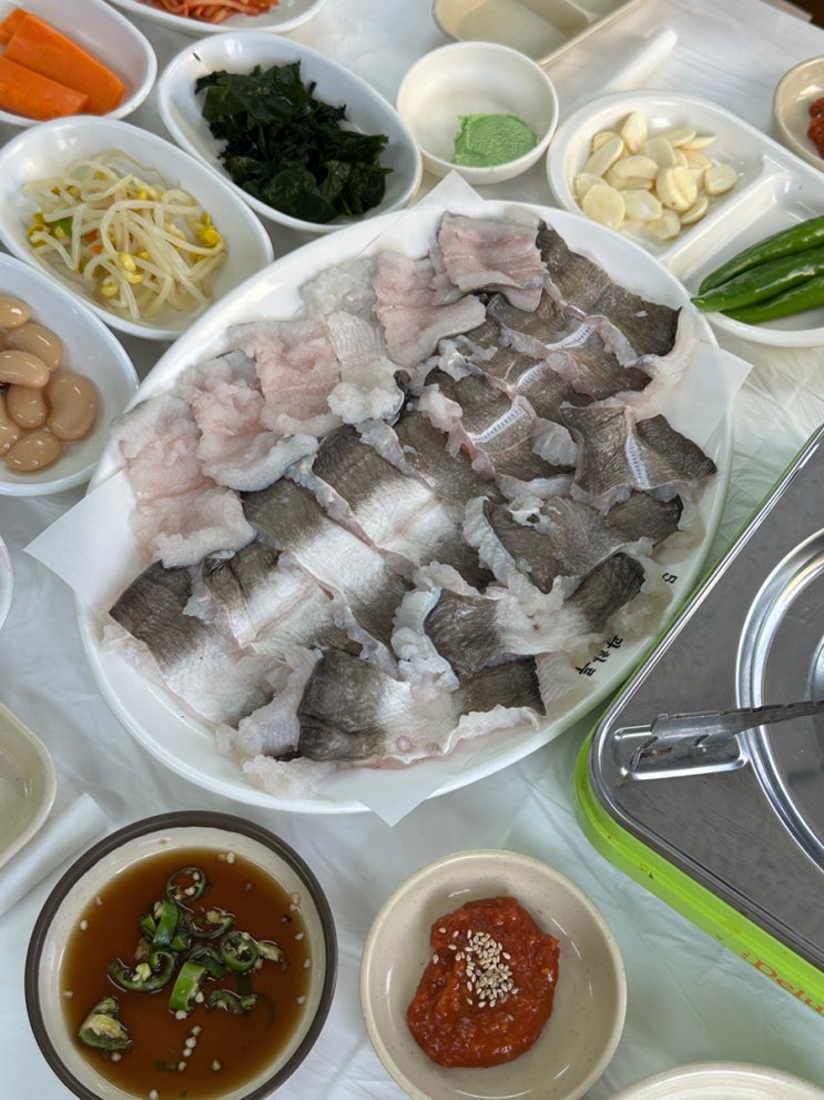  여수 수산시장 하모샤브샤브 맛집 산들횟집