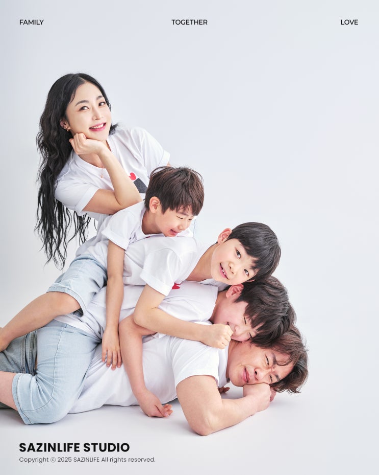  창원 마산 가족사진 스튜디오, 하루에 최대 4팀만 촬영해요!