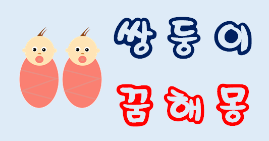  [쌍둥이꿈] 쌍둥이꿈해몽