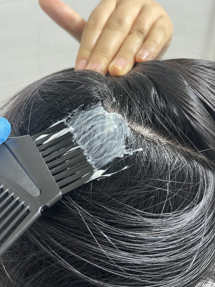  올리브영 새치염색약/새치커버, 30대 새치염색 박준프리미엄살롱헤어칼라 다크브라운 내돈내산 후기