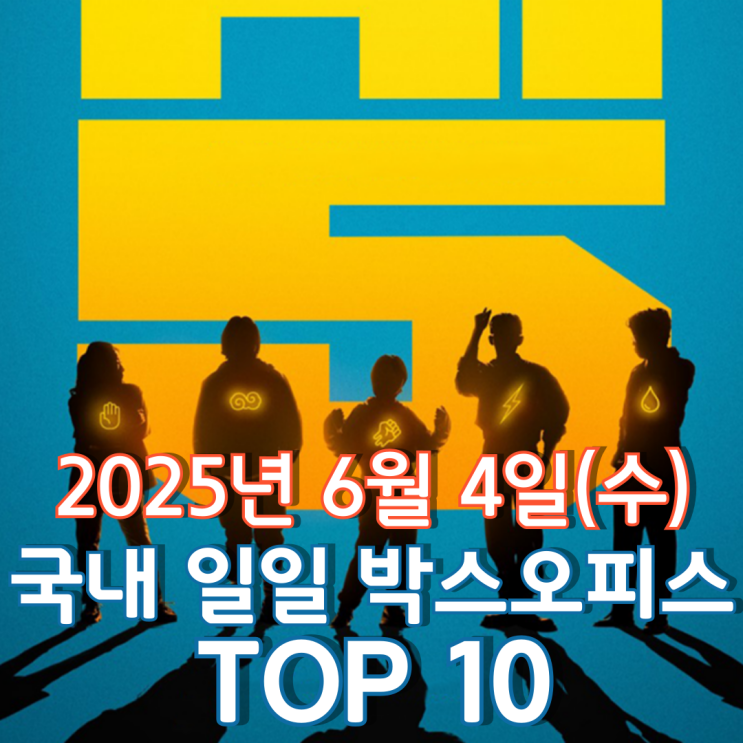 [국내 박스오피스] 일일 TOP 10 - 2025년 6월 4일(수)