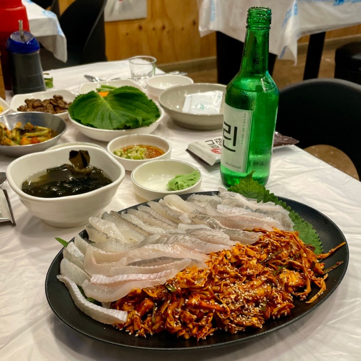 오랜 인연의 사장님도 수영인 봄도다리회 도다리쑥국 불당동 남도수산 / 천안식후감