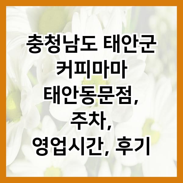 커피마마 태안동문점 사진 1