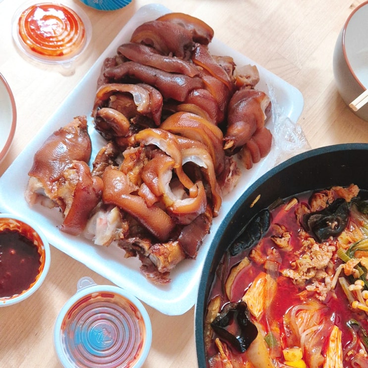  태안 서부시장맛집 대박족발 껍질파 취향저격한 미니족 족발 포장후기