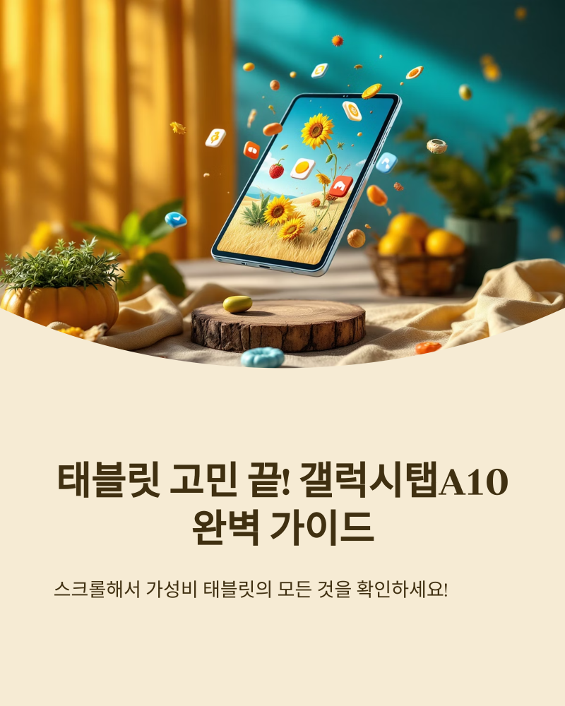 갤럭시탭A10 어떤 분께 잘 맞을지 살펴보세요