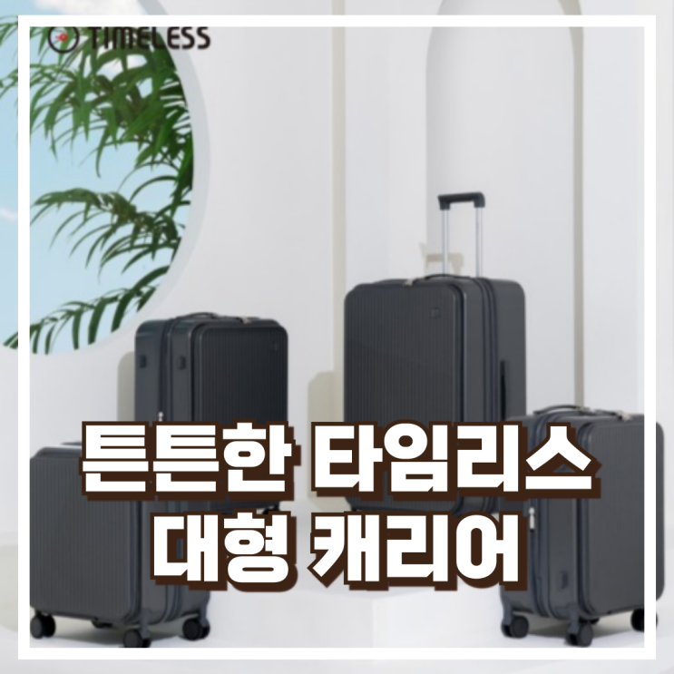 튼튼한 대용량의 다양한 사이즈! 타임리스 65cm·75cm 캐리어 추천, 할인가