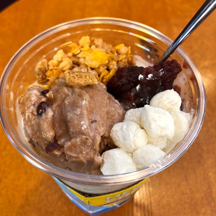  메가커피 팥빙젤라또 칼로리 가격 맛 후기
