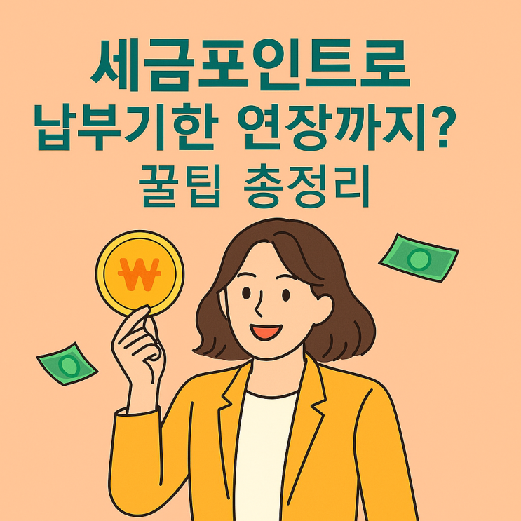  세금포인트로 납부기한 연장까지? 꿀팁 총정리!