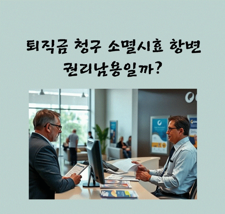  퇴직금 청구 소멸시효 항변, 권리남용일까?