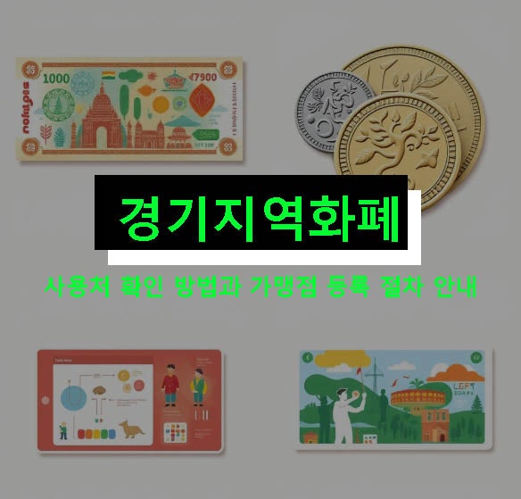 경기지역화폐 사용처 확인 방법과 가맹점 등록 절차 안내