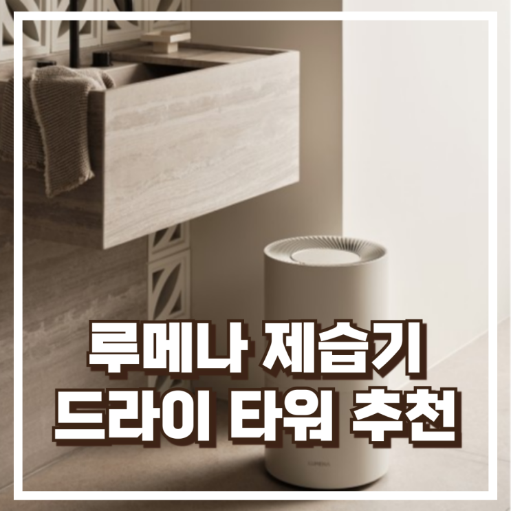  장마철 눅눅함 걱정 끝! 루메나 DRY TOWER 오브제 제습기 추천, 할인가