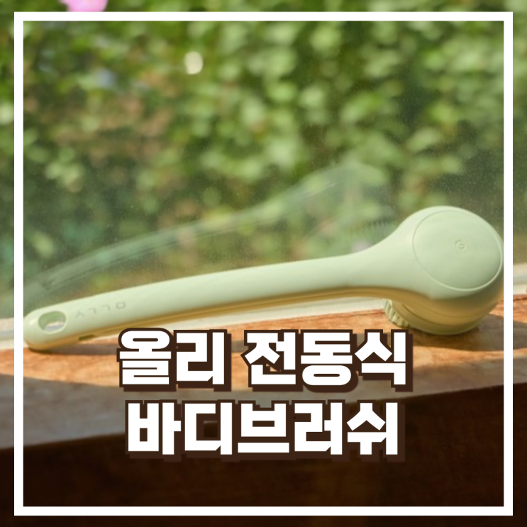  올리 전동 바디브러쉬 OLBB22M 스파클린 등드름 홈케어 리뷰, 혜택가