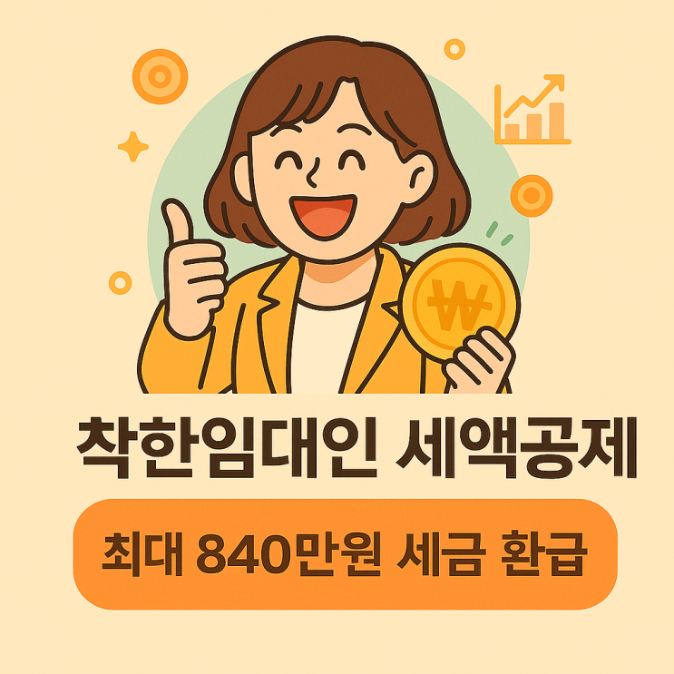  임대료 낮춘 착한임대인, 세금 840만 원 돌려받기!