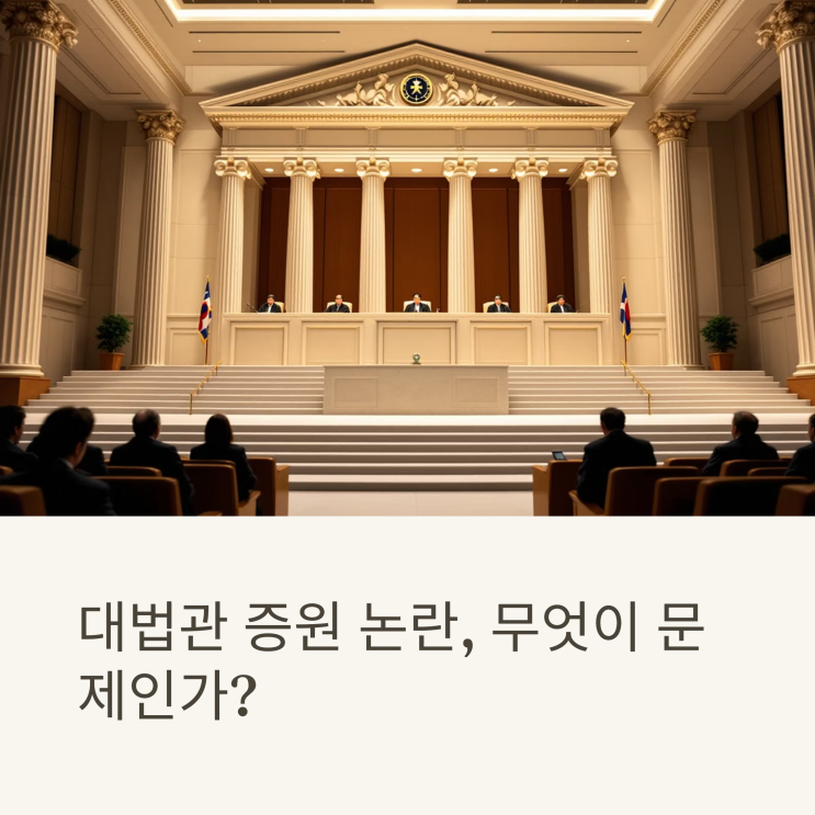 <b>대법관 증원</b> 논란 속 조희대 대법원장의 신중한 메시지