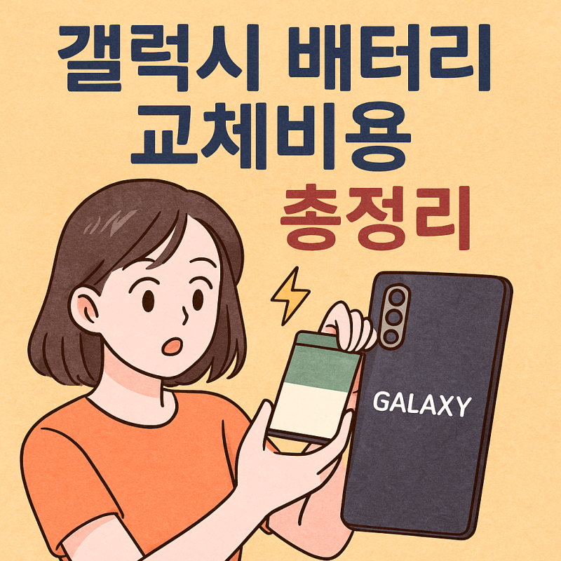 갤럭시 배터리 교체비용 총정리!