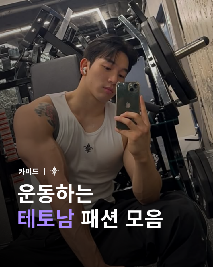  운동하는 테토남 머슬핏 반팔,나시 추천