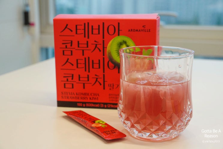 나혼자산다 박나래콤부차 딸기키위맛 후기! 당류 0g 스테비아 콤부차 다이어트템