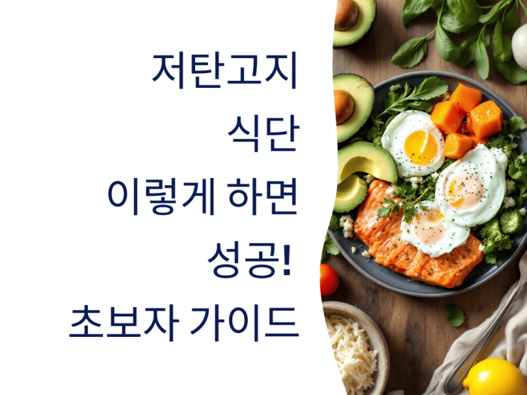  저탄고지 식단, 이렇게 하면 성공! 초보자 가이드