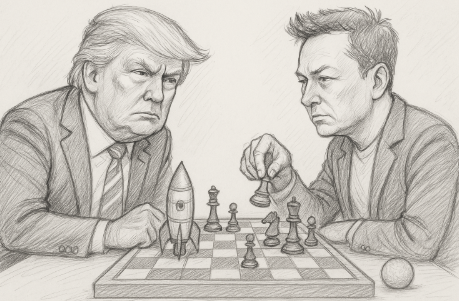 <b>트럼프</b>와 <b>머스크</b>,  감세 법안으로 인한 관계 <b>파국</b>..!!