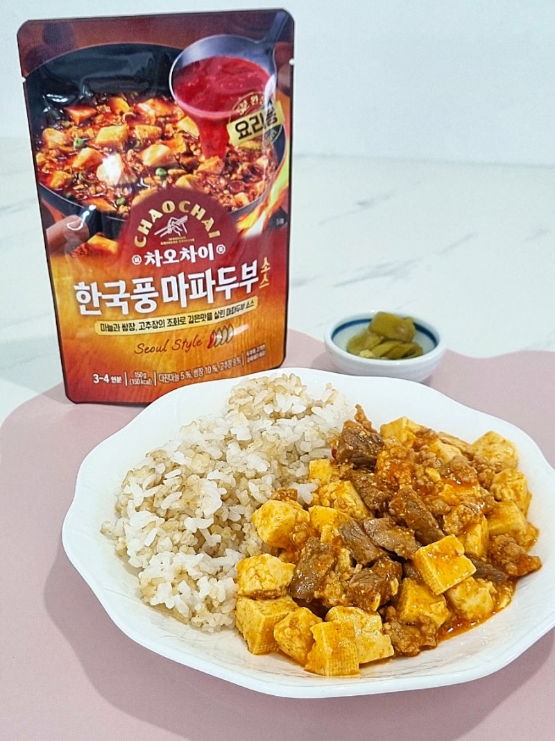 <마파두부 쉽게 만드는 법> 차오차이 한국풍 마파두부 소스 후기