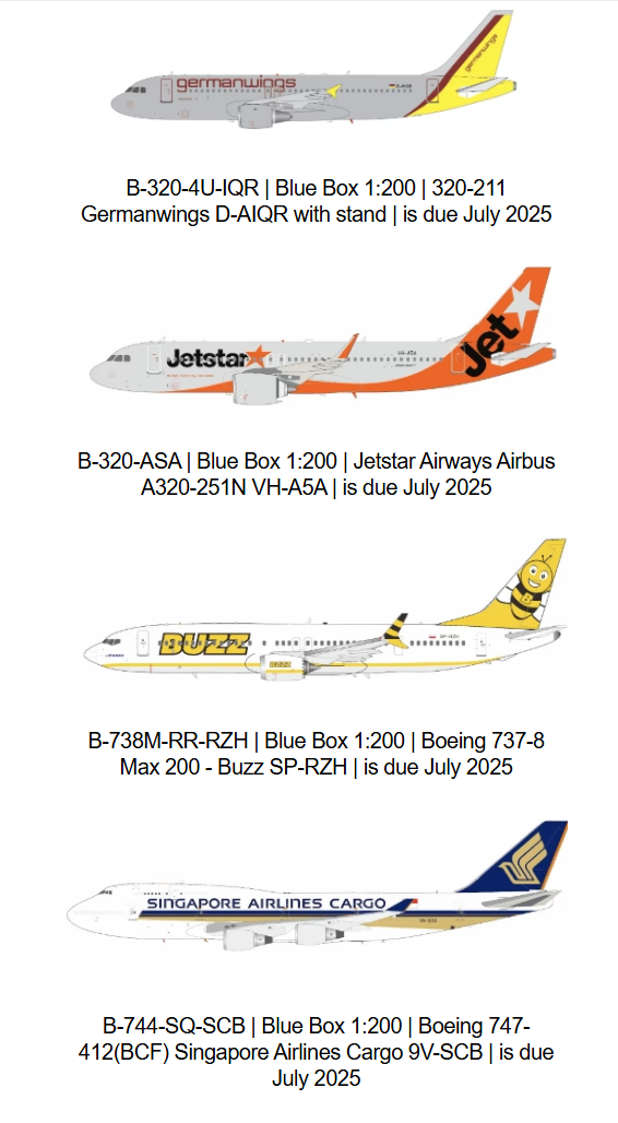  1:200 inflight 프리오더, 1:400 hx models 대한항공 B747-8i HL7638 출시 등등