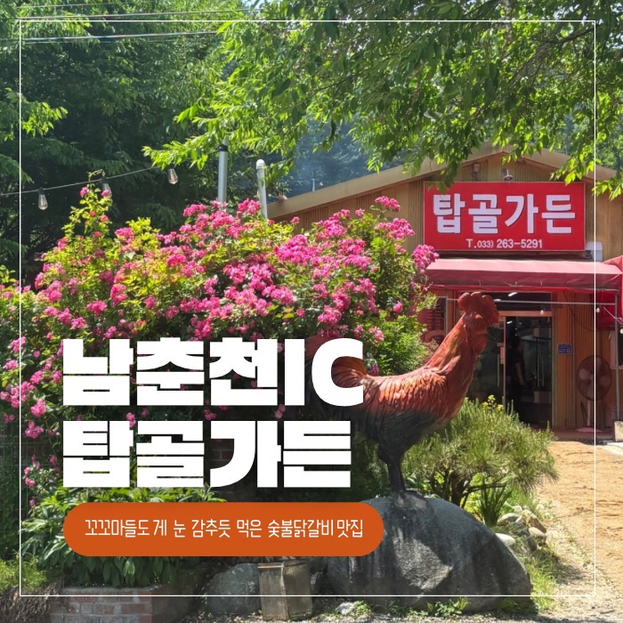  남춘천 맛집 :: “아이들도 반해버린” <탑골가든> 숯불 닭갈비