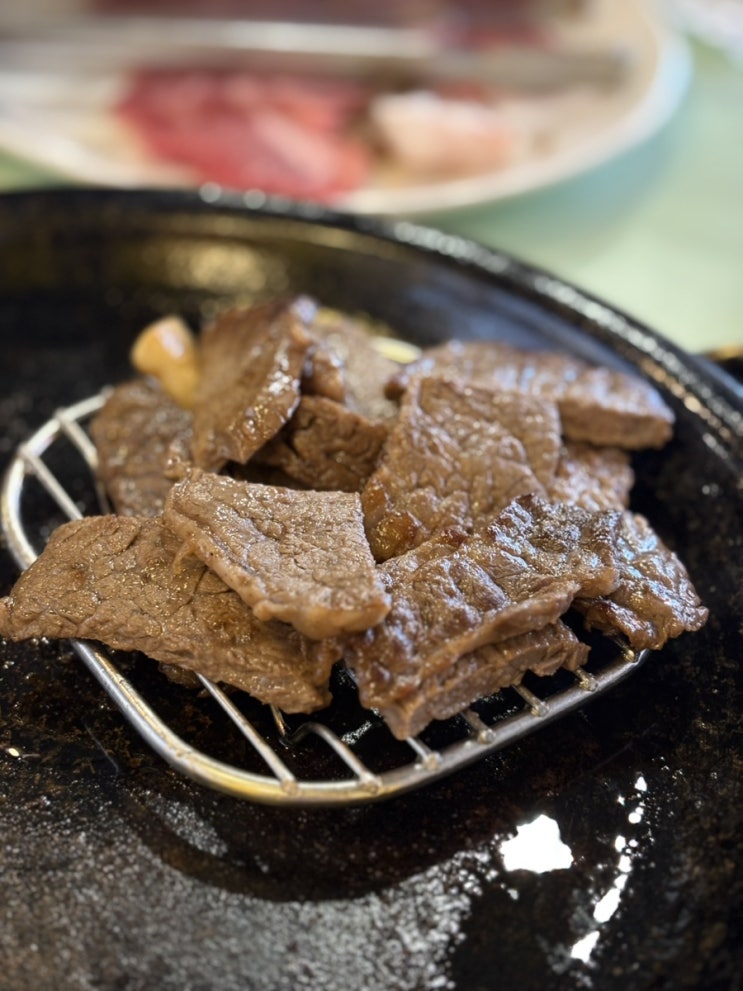  포항 효자동 고기집 한우꽃등심 꾸석지돌판한우 포항효자점