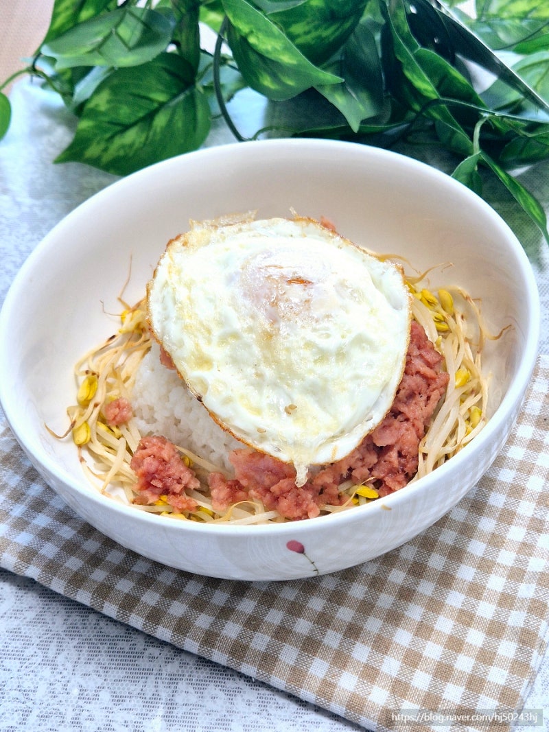 실패없는 콩나물 비빔밥 '10분' 이면 끝입니다!