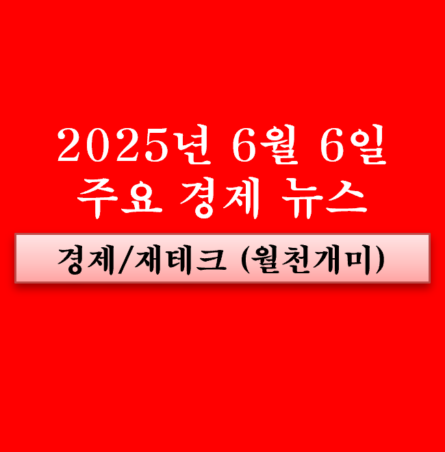 6월 6일 주요 경제뉴스(<b>이재명</b> 정책 지역화폐 관련주... 