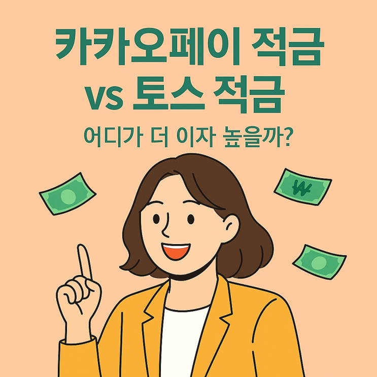  카카오페이 vs 토스 적금, 어디가 더 이자 높을까?