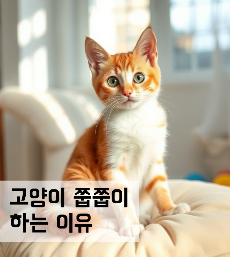  고양이 쭙쭙이 하는 이유