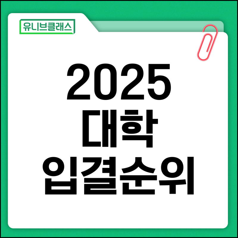 2025 대학 입결 순위 깔끔 정리 : 네이버 블로그