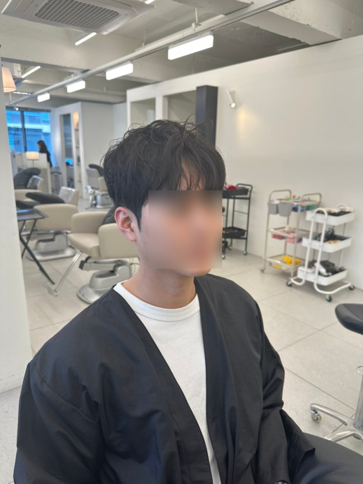  서초역 미용실, 남자 시스루 쉐도우펌 솔직 후기