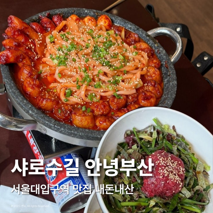  서울대입구역 맛집 샤로수길 안녕부산 점심 내돈내산