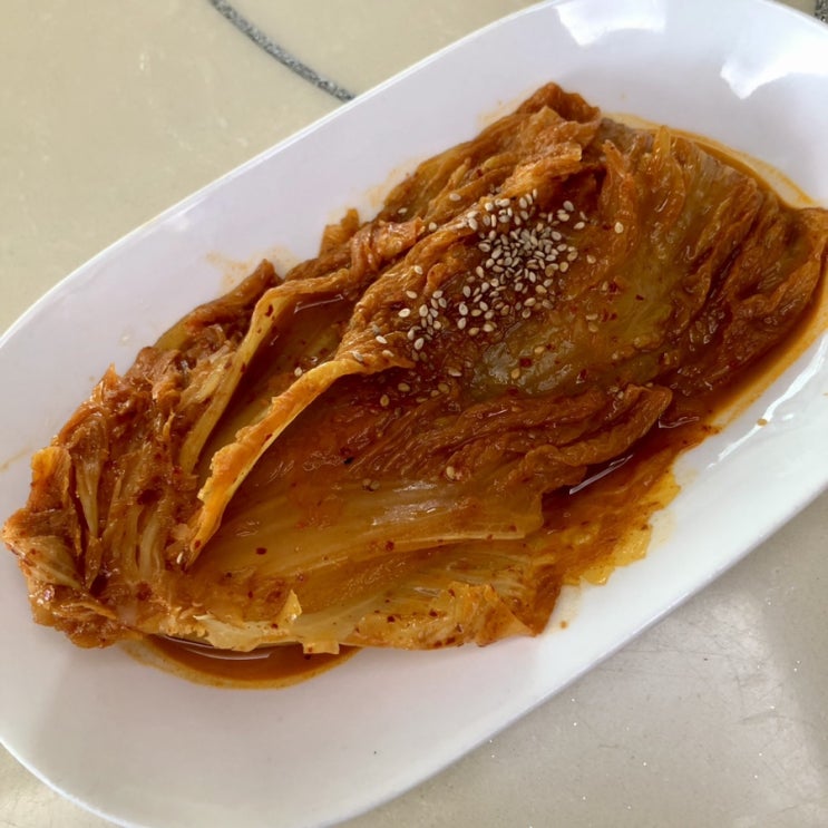  김치요리 들기름 묵은지찜 고기없는 김치찜