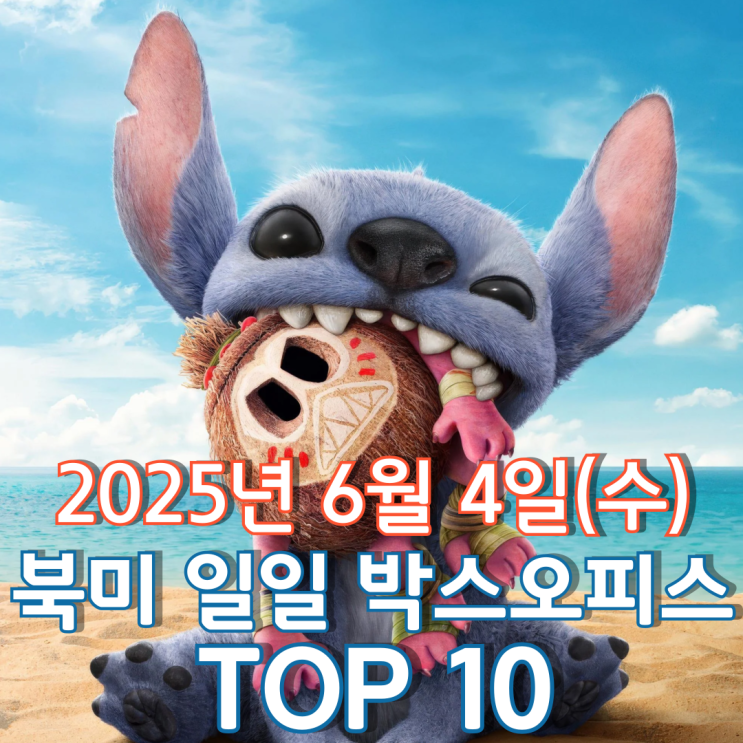  [북미 박스오피스] 일일 TOP 10 - 2025년 6월 4일(수)