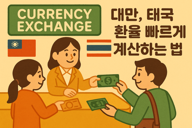 대만과 태국에서 원화계산 빠르게 하는 방법 정리