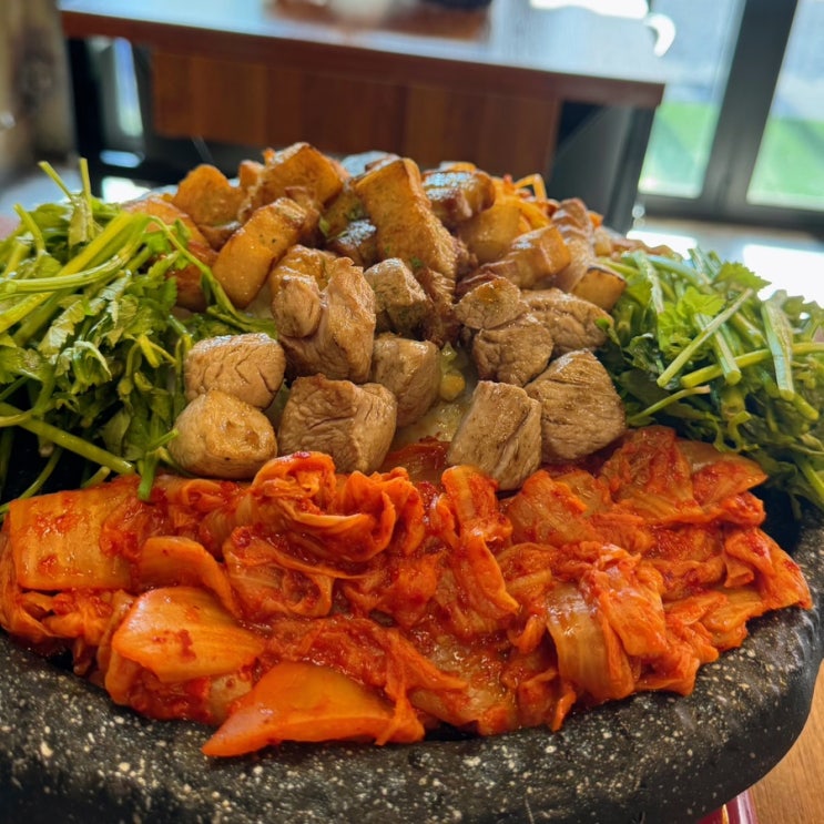  두정동고기집 꼭이집 / 구워나오는 한돈 삼겹살 안심 맛집