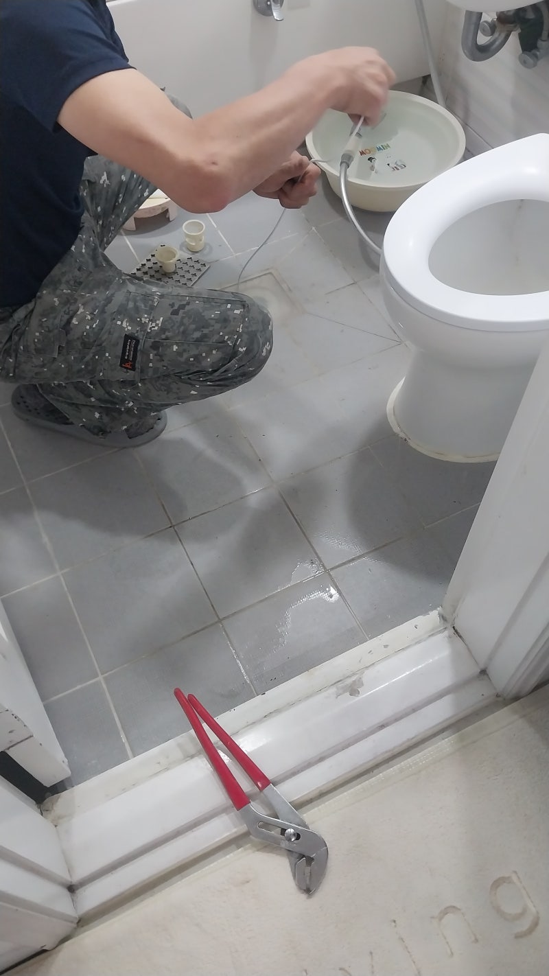 부평동 아파트 욕실 배수, 반복적으로 막히던 이유는?샤프트 + 고압세척으로 해결한 실제 사례